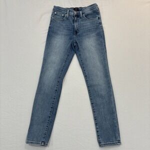 J Crew Jeans Women's High Rise Skinny  27X27 Light Wash Blue Denim